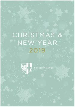 CHRISTMAS & NEW YEAR 2019 - Billesley Manor Hotel