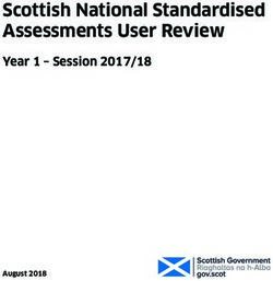 Scottish National Standardised Assessments User Review - Year 1 - Session 2017/18