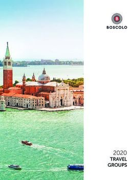 2020 TRAVEL GROUPS - Boscolo