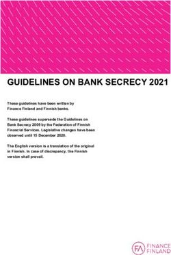 GUIDELINES ON BANK SECRECY 2021 - Finanssiala
