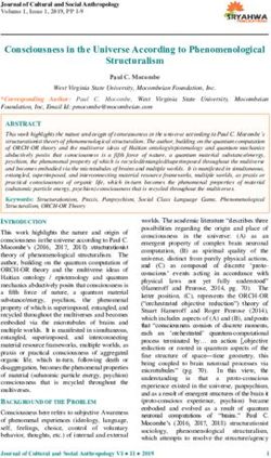 Consciousness in the Universe According to Phenomenological Structuralism