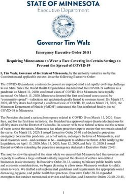Emergency Executive Order 20-81 Requiring Minnesotans to Wear a Face Covering in Certain Settings to Prevent the Spread of COVID-19 - MN.gov