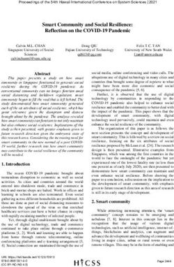 Smart Community and Social Resilience: Reflection on the COVID-19 Pandemic - ScholarSpace