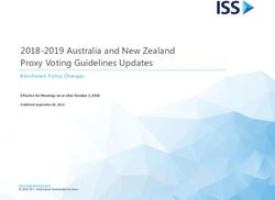 2018-2019 Australia and New Zealand Proxy Voting Guidelines Updates - Benchmark Policy Changes