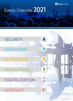 Events Overview 2021 SECURITY DEVELOPER RECRUITING INNOVATIONS DIGITALIZATION WEBINARS