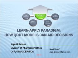 Joga Gobburu Division of Pharmacometrics - OCP/OTS/CDER/FDA Need Slides?