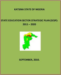 KATSINA STATE OF NIGERIA STATE EDUCATION SECTOR STRATEGIC PLAN (SESP): SEPTEMBER, 2010 2011 - 2020 - Planipolis