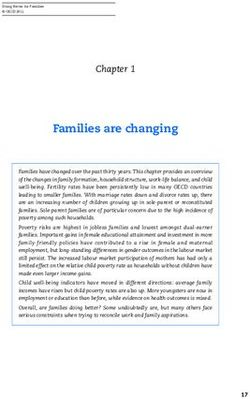 Families are changing - OECD