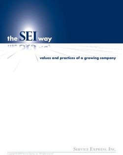 Values and practices of a growing company - SERVICE EXPRESS, INC.