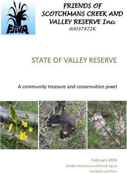 STATE OF VALLEY RESERVE - A community treasure and conservation jewel - February 2020 - Friends of Scotchmans Creek and ...