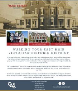 WALKING TOUR EAST MAIN - VICTORIAN HISTORIC DISTRICT