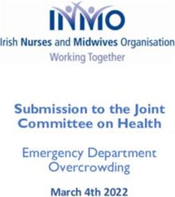 Submission to the Joint Committee on Health - Emergency Department Overcrowding March 4th 2022