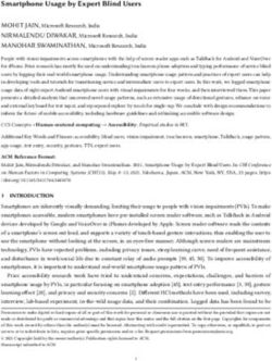 Smartphone Usage by Expert Blind Users - Microsoft