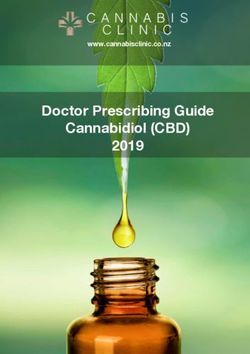 Doctor Prescribing Guide Cannabidiol (CBD) 2019 - www.cannabisclinic.co.nz - Cannabis ...