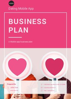 BUSINESS PLAN Dating Mobile App - A Mobile app business plan