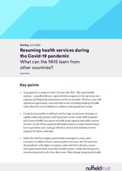 Resuming health services during the Covid-19 pandemic What can the NHS learn from other countries?