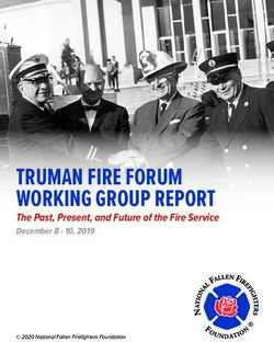 TRUMAN FIRE FORUM WORKING GROUP REPORT - The Past, Present, and Future of the Fire Service