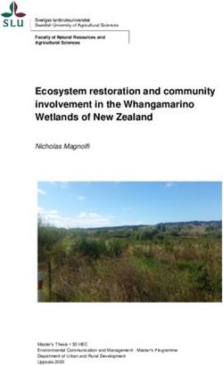Ecosystem restoration and community involvement in the Whangamarino Wetlands of New Zealand - SLU