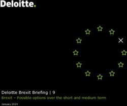 Deloitte Brexit Briefing | 9 Brexit - Possible options over the short and medium term