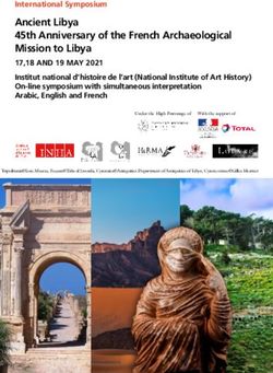 Ancient Libya 45th Anniversary of the French Archaeological Mission to Libya