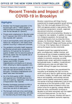 Recent Trends and Impact of COVID-19 in Brooklyn