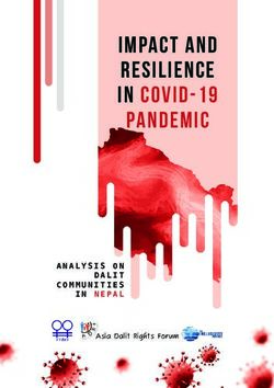 Impact and Resilience in COVID-19 Pandemic - ANALYSIS ON - Asia Dalit ...