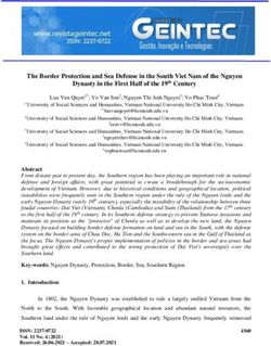 The Border Protection and Sea Defense in the South Viet Nam of the Nguyen
