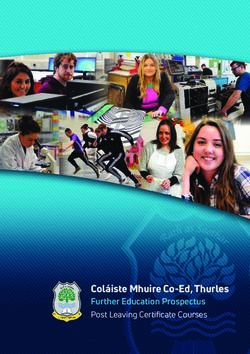 Coláiste Mhuire Co-Ed, Thurles - Further Education Prospectus Post Leaving Certificate Courses