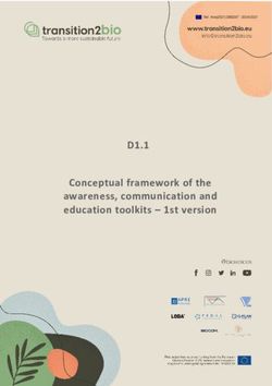 D1.1 Conceptual framework of the awareness, communication and education toolkits - 1st version