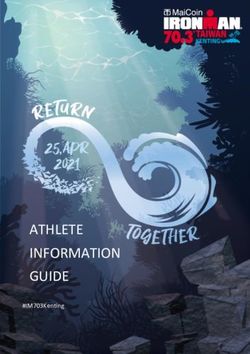 ATHLETE INFORMATION GUIDE - #IM703Kenting ironman.com/im703-taiwan - Ngin