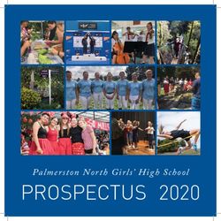 PROSPECTUS 2020 Palmerston North Girls' High School - Palmerston North Girls' High School