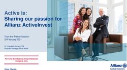 Active is: Sharing our passion for Allianz ActiveInvest - Life & Invest