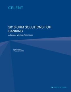 2018 CRM SOLUTIONS FOR BANKING - A GLOBAL VENDOR SPECTRUM - NexJ Systems