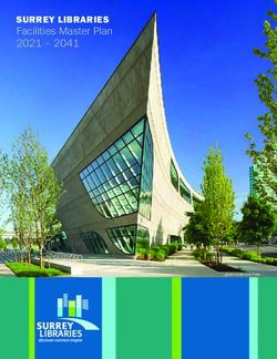 SURREY LIBRARIES Facilities Master Plan 2021 2041