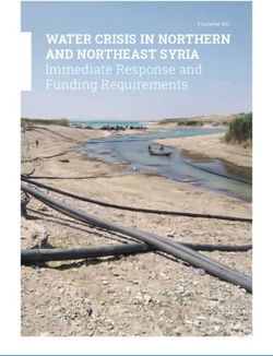 WATER CRISIS IN NORTHERN AND NORTHEAST SYRIA - Immediate Response and Funding Requirements - ReliefWeb