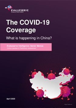 The COVID-19 Coverage - What is happening in China? Evalueserve Intelligence: Sector Memos