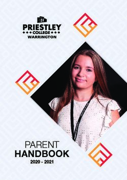 HANDBOOK PARENT 2020 2021 - Priestley College