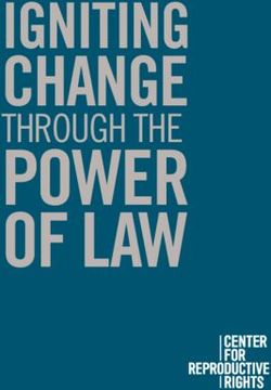 POWER OF LAW CHANGE IGNITING - Center for Reproductive Rights