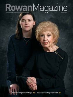 Remembering to never forget 18 | Research reaching into real life 24 - Rowan University