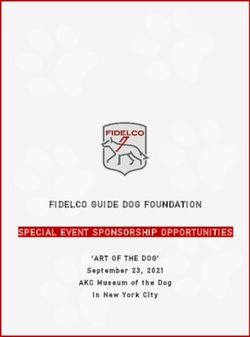 FIDELCO GUIDE DOG FOUNDATION SPECIAL EVENT SPONSORSHIP OPPORTUNITIES - 'ART OF THE DOG' September 23, 2021 AKC Museum of the Dog In New York City ...