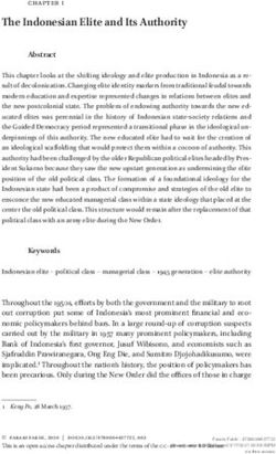 The Indonesian Elite and Its Authority - Brill