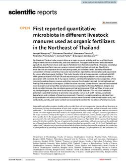 First reported quantitative microbiota in different livestock manures used as organic fertilizers in the Northeast of Thailand