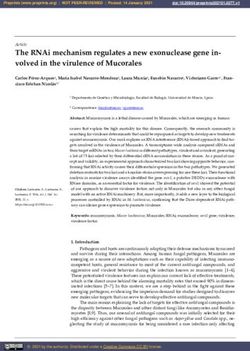 The RNAi mechanism regulates a new exonuclease gene in- volved in the virulence of Mucorales - Preprints.org