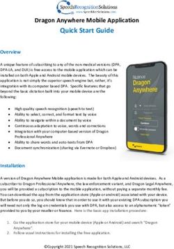 Quick Start Guide Dragon Anywhere Mobile Application - Speech Recognition Solutions