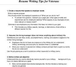 Resume Writing Tips for Veterans