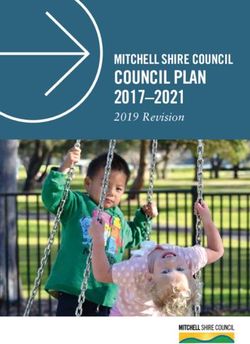 COUNCIL PLAN 2017-2021 - MITCHELL SHIRE COUNCIL