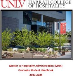 Master in Hospitality Administration (MHA) Graduate Student Handbook 2023-2024