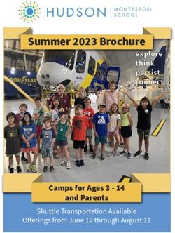 Summer 2023 Brochure - Camps for Ages 3 - 14 and Parents - explore think persist connect