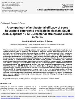 A comparison of antibacterial efficacy of some household detergents available in Makkah, Saudi Arabia, against 16 ATCC bacterial strains and ...