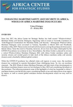 ENHANCING MARITIME SAFETY AND SECURITY IN AFRICA: WHOLE-OF-AFRICA MARITIME DIALOGUE 2021 - Africa ...